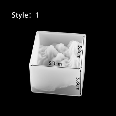 Splice Island Mountains Matrite din silicon din rasina epoxidica matrite din rasina epoxidica pentru flori uscate, decorative pentru fabricarea de bijuterii cu pandantiv