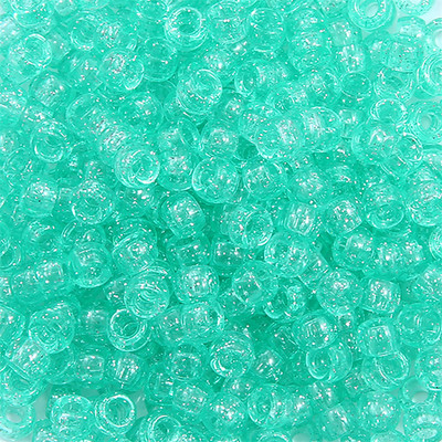 100db 6x9mm kerek nagy lyuk átlátszó csillogó műanyag akril gyöngyök ékszerkészítéshez barkács kézzel készített karkötő kiegészítők