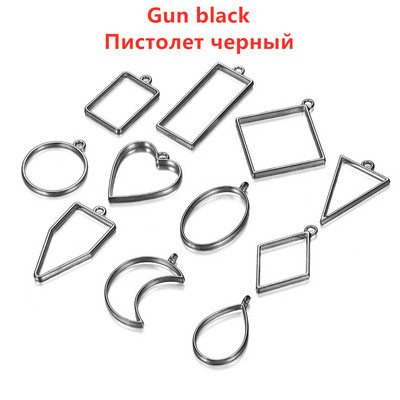 11Pcs/Lot 8 boja raznih geometrijskih šupljih prešanih cvjetnih okvira, privjesaka, smole za izradu nakita, ogrlica, kalup za privjesak