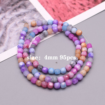 Nove fasetirane kristalne staklene perle u boji Jagoda Kap vodene perle u obliku srca Šarm Labave staklene perle s odstojnikom za izradu nakita