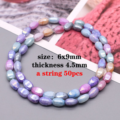 Nove fasetirane kristalne staklene perle u boji Jagoda Kap vodene perle u obliku srca Šarm Labave staklene perle s odstojnikom za izradu nakita