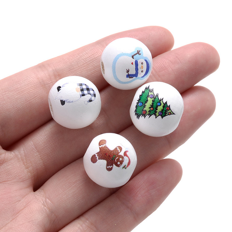 10db 15mm-es karácsonyi fagyöngyök Mikulás hóember laza távtartó gyöngyök ékszerkészítéshez barkácsolás karkötők nyaklánc kiegészítők