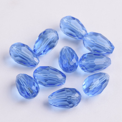 Fasetirano kristalno staklo u obliku suze 5x3 mm 8x6 mm 12x8 mm 15x10 mm Lot labavih perli za izradu nakita DIY nalazi za naušnice