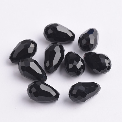 Fasetirano kristalno staklo u obliku suze 5x3 mm 8x6 mm 12x8 mm 15x10 mm Lot labavih perli za izradu nakita DIY nalazi za naušnice