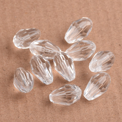 Fasetirano kristalno staklo u obliku suze 5x3 mm 8x6 mm 12x8 mm 15x10 mm Lot labavih perli za izradu nakita DIY nalazi za naušnice