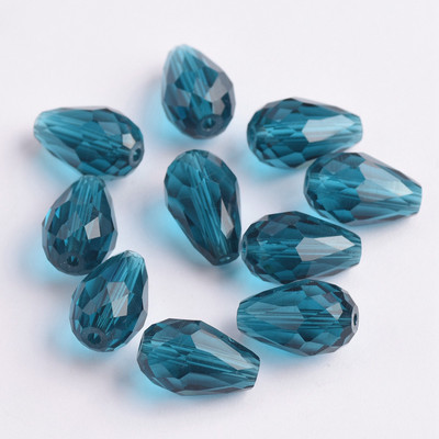 Fasetirano kristalno staklo u obliku suze 5x3 mm 8x6 mm 12x8 mm 15x10 mm Lot labavih perli za izradu nakita DIY nalazi za naušnice