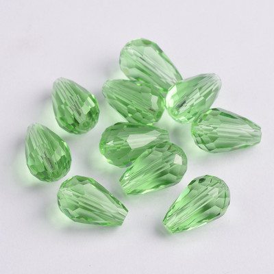 Fasetirano kristalno staklo u obliku suze 5x3 mm 8x6 mm 12x8 mm 15x10 mm Lot labavih perli za izradu nakita DIY nalazi za naušnice