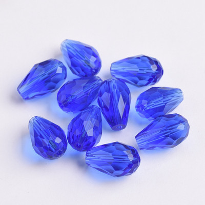 Fasetirano kristalno staklo u obliku suze 5x3 mm 8x6 mm 12x8 mm 15x10 mm Lot labavih perli za izradu nakita DIY nalazi za naušnice