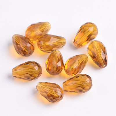 Fasetirano kristalno staklo u obliku suze 5x3 mm 8x6 mm 12x8 mm 15x10 mm Lot labavih perli za izradu nakita DIY nalazi za naušnice