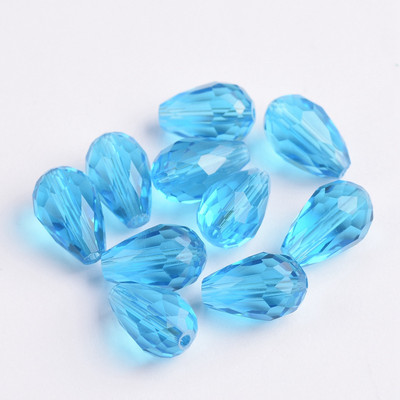 Fasetirano kristalno staklo u obliku suze 5x3 mm 8x6 mm 12x8 mm 15x10 mm Lot labavih perli za izradu nakita DIY nalazi za naušnice