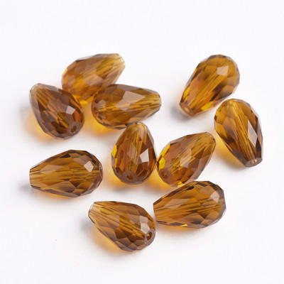 Fasetirano kristalno staklo u obliku suze 5x3 mm 8x6 mm 12x8 mm 15x10 mm Lot labavih perli za izradu nakita DIY nalazi za naušnice