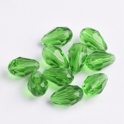Fasetirano kristalno staklo u obliku suze 5x3 mm 8x6 mm 12x8 mm 15x10 mm Lot labavih perli za izradu nakita DIY nalazi za naušnice