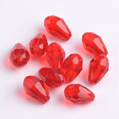 Fasetirano kristalno staklo u obliku suze 5x3 mm 8x6 mm 12x8 mm 15x10 mm Lot labavih perli za izradu nakita DIY nalazi za naušnice