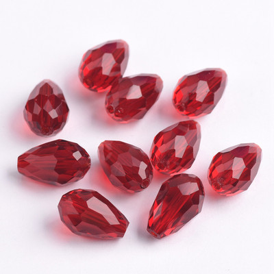 Fasetirano kristalno staklo u obliku suze 5x3 mm 8x6 mm 12x8 mm 15x10 mm Lot labavih perli za izradu nakita DIY nalazi za naušnice