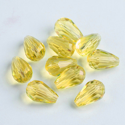 Fasetirano kristalno staklo u obliku suze 5x3 mm 8x6 mm 12x8 mm 15x10 mm Lot labavih perli za izradu nakita DIY nalazi za naušnice