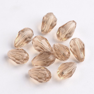 Fasetirano kristalno staklo u obliku suze 5x3 mm 8x6 mm 12x8 mm 15x10 mm Lot labavih perli za izradu nakita DIY nalazi za naušnice