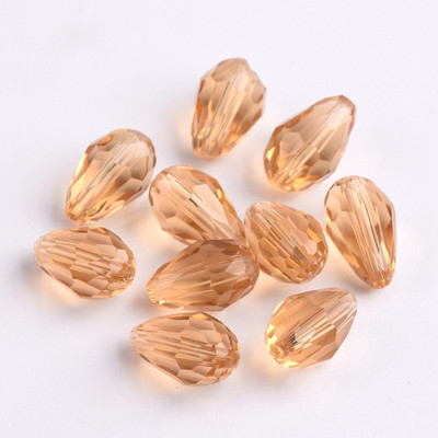 Fasetirano kristalno staklo u obliku suze 5x3 mm 8x6 mm 12x8 mm 15x10 mm Lot labavih perli za izradu nakita DIY nalazi za naušnice