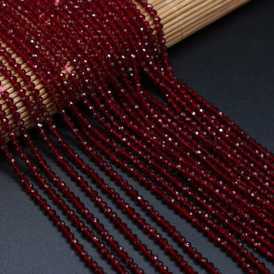 Φυσικό Faceted Spinels Stone Beads 3mm Στρογγυλό Σχήμα Χαλαρές πέτρινες χάντρες για κοσμήματα Κατασκευή DIY Βραχιόλι Δώρο κολιέ Χονδρική