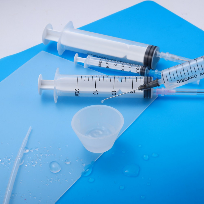 1 db 3-60 ml-es fecskendős epoxigyanta rázógép adagolótűkkel barkácsolás ékszergyanta penészgombákhoz, folyékony injekciós pipettaeszközökhöz