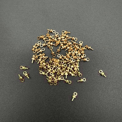 100 db/tétel réz szemtűk medál varázscsatlakozó ékszerek végzáró sapkák Kellékek ékszerekhez Fülbevaló készítése leletek