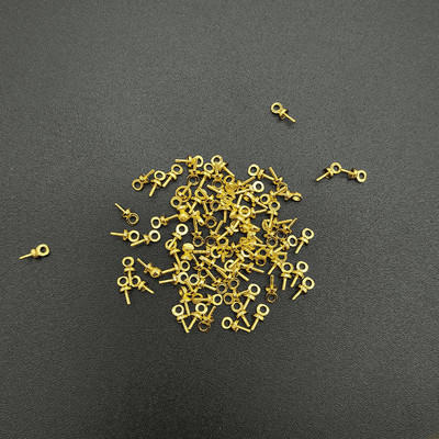 100 db/tétel réz szemtűk medál varázscsatlakozó ékszerek végzáró sapkák Kellékek ékszerekhez Fülbevaló készítése leletek