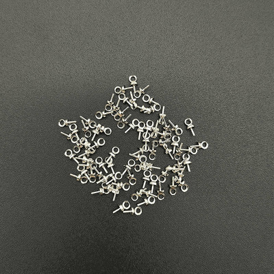 100 db/tétel réz szemtűk medál varázscsatlakozó ékszerek végzáró sapkák Kellékek ékszerekhez Fülbevaló készítése leletek