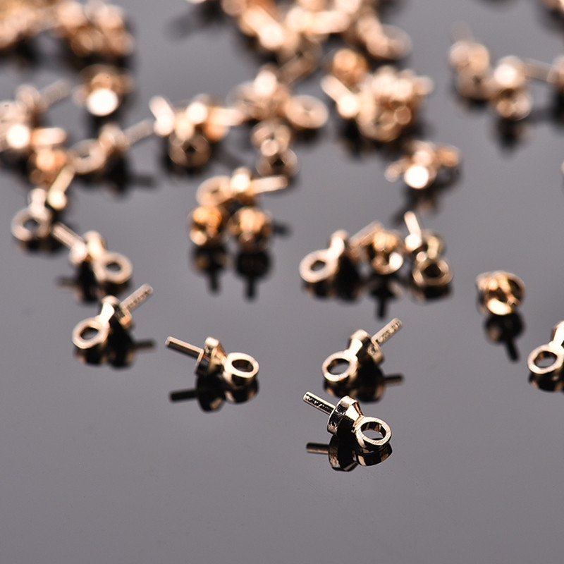 100 db/tétel réz szemtűk medál varázscsatlakozó ékszerek végzáró sapkák Kellékek ékszerekhez Fülbevaló készítése leletek