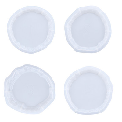 Netaisyklingo padėklo padėkliuko veidrodžio silikoninė forma „pasidaryk pats“ kristalinė epoksidinės dervos forma