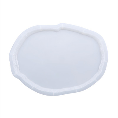 Netaisyklingo padėklo padėkliuko veidrodžio silikoninė forma „pasidaryk pats“ kristalinė epoksidinės dervos forma