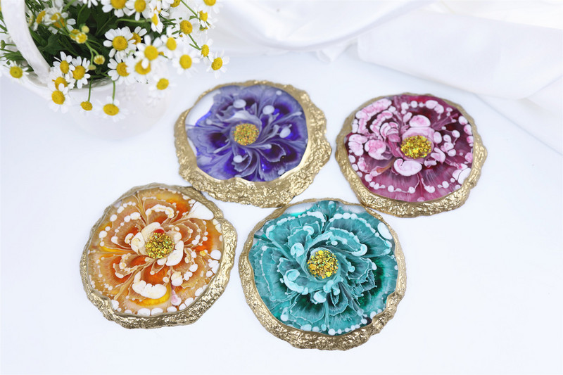 Netaisyklingo padėklo padėkliuko veidrodžio silikoninė forma „pasidaryk pats“ kristalinė epoksidinės dervos forma