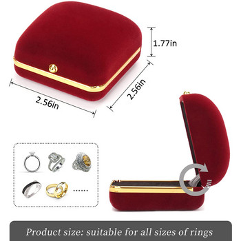 Fashion Velvet Ring Box Κολιέ Κρεμαστό κόσμημα Θήκη δώρου Κουτί σκουλαρίκι για γενέθλια γάμου Χριστουγεννιάτικες βιτρίνες κοσμημάτων