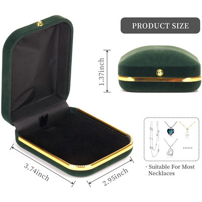 Модна кадифена кутия за пръстени, колие, висулка, бижута, подарък, кутия, кутия за обеци за сватба, рожден ден, коледна витрина за бижута