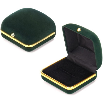 Модна кадифена кутия за пръстени, колие, висулка, бижута, подарък, кутия, кутия за обеци за сватба, рожден ден, коледна витрина за бижута