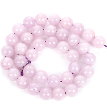 Wholesale Kunzite Purple Spodumene Natural Stone Charm Round Loose Beads за изработка на бижута Направи си сам гривни Колие 6/8/10 MM