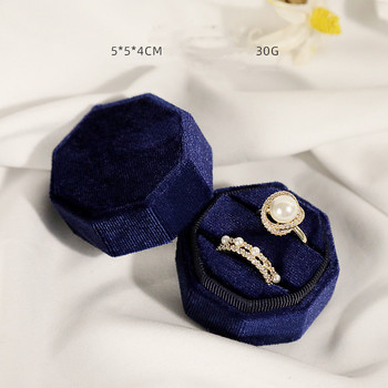 1 τμχ Πολύχρωμο Νέο οβάλ Κοτλέ κοσμηματοπωλείο Hot Selling Δαχτυλίδι /Διπλό Δαχτυλίδι 5,5x4,2x4,3cm Κουτί κοσμημάτων για γάμο
