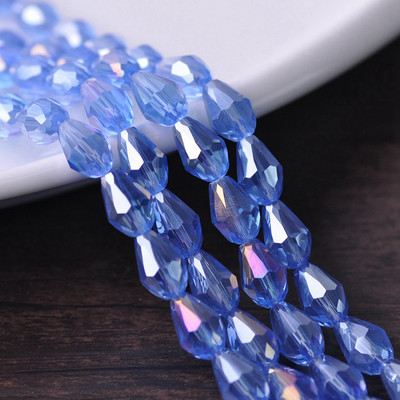 Sticlă de cristal placată AB fațetată în formă de lacrimă 5x3 7x5 12x8mm 15x10mm 18x12mm Mărgele de artizanat în vrac pentru realizarea de bijuterii DIY