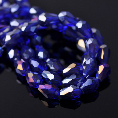 Sticlă de cristal placată AB fațetată în formă de lacrimă 5x3 7x5 12x8mm 15x10mm 18x12mm Mărgele de artizanat în vrac pentru realizarea de bijuterii DIY