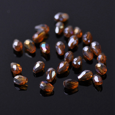 Sticlă de cristal placată AB fațetată în formă de lacrimă 5x3 7x5 12x8mm 15x10mm 18x12mm Mărgele de artizanat în vrac pentru realizarea de bijuterii DIY