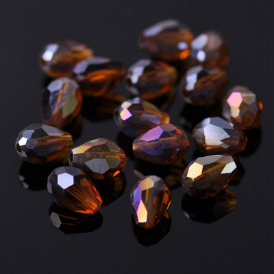 Sticlă de cristal placată AB fațetată în formă de lacrimă 5x3 7x5 12x8mm 15x10mm 18x12mm Mărgele de artizanat în vrac pentru realizarea de bijuterii DIY