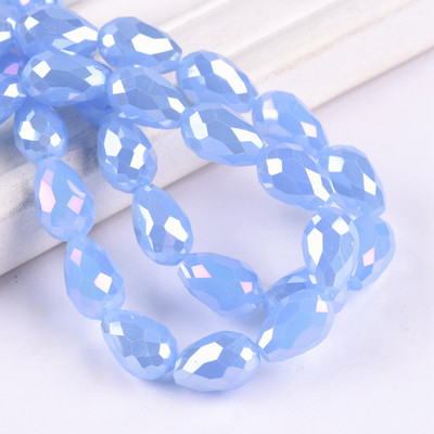 Sticlă de cristal placată AB fațetată în formă de lacrimă 5x3 7x5 12x8mm 15x10mm 18x12mm Mărgele de artizanat în vrac pentru realizarea de bijuterii DIY