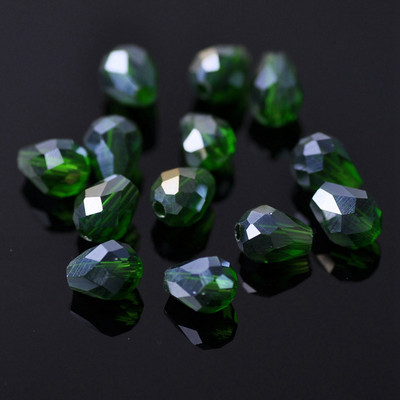 Sticlă de cristal placată AB fațetată în formă de lacrimă 5x3 7x5 12x8mm 15x10mm 18x12mm Mărgele de artizanat în vrac pentru realizarea de bijuterii DIY