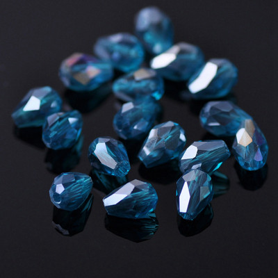Sticlă de cristal placată AB fațetată în formă de lacrimă 5x3 7x5 12x8mm 15x10mm 18x12mm Mărgele de artizanat în vrac pentru realizarea de bijuterii DIY