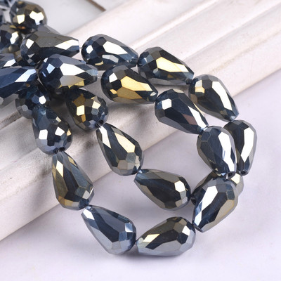 Sticlă de cristal placată AB fațetată în formă de lacrimă 5x3 7x5 12x8mm 15x10mm 18x12mm Mărgele de artizanat în vrac pentru realizarea de bijuterii DIY