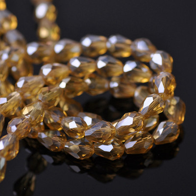 Sticlă de cristal placată AB fațetată în formă de lacrimă 5x3 7x5 12x8mm 15x10mm 18x12mm Mărgele de artizanat în vrac pentru realizarea de bijuterii DIY