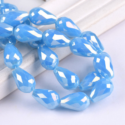 Sticlă de cristal placată AB fațetată în formă de lacrimă 5x3 7x5 12x8mm 15x10mm 18x12mm Mărgele de artizanat în vrac pentru realizarea de bijuterii DIY