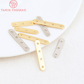 (3120) 20PCS 22x3.6MM 24K zlatne boje mesinga 5 rupa konektor razmaknice perle visoke kvalitete DIY izradu nakita nalazi pribor