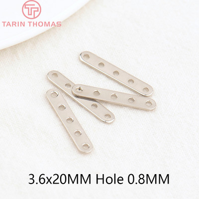 (3120) 20PCS 22x3.6MM 24K zlatne boje mesinga 5 rupa konektor razmaknice perle visoke kvalitete DIY izradu nakita nalazi pribor