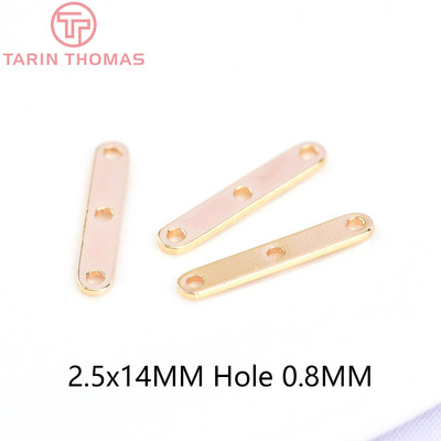 (3120) 20PCS 22x3.6MM 24K zlatne boje mesinga 5 rupa konektor razmaknice perle visoke kvalitete DIY izradu nakita nalazi pribor