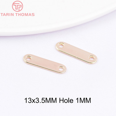 (3120) 20PCS 22x3.6MM 24K zlatne boje mesinga 5 rupa konektor razmaknice perle visoke kvalitete DIY izradu nakita nalazi pribor