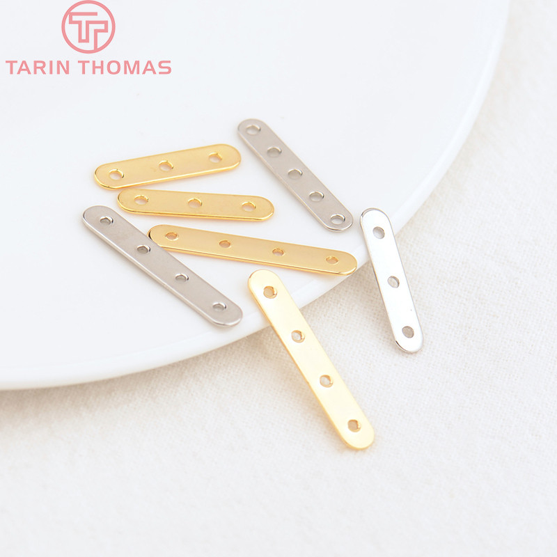 (3120) 20PCS 22x3.6MM 24K zlatne boje mesinga 5 rupa konektor razmaknice perle visoke kvalitete DIY izradu nakita nalazi pribor